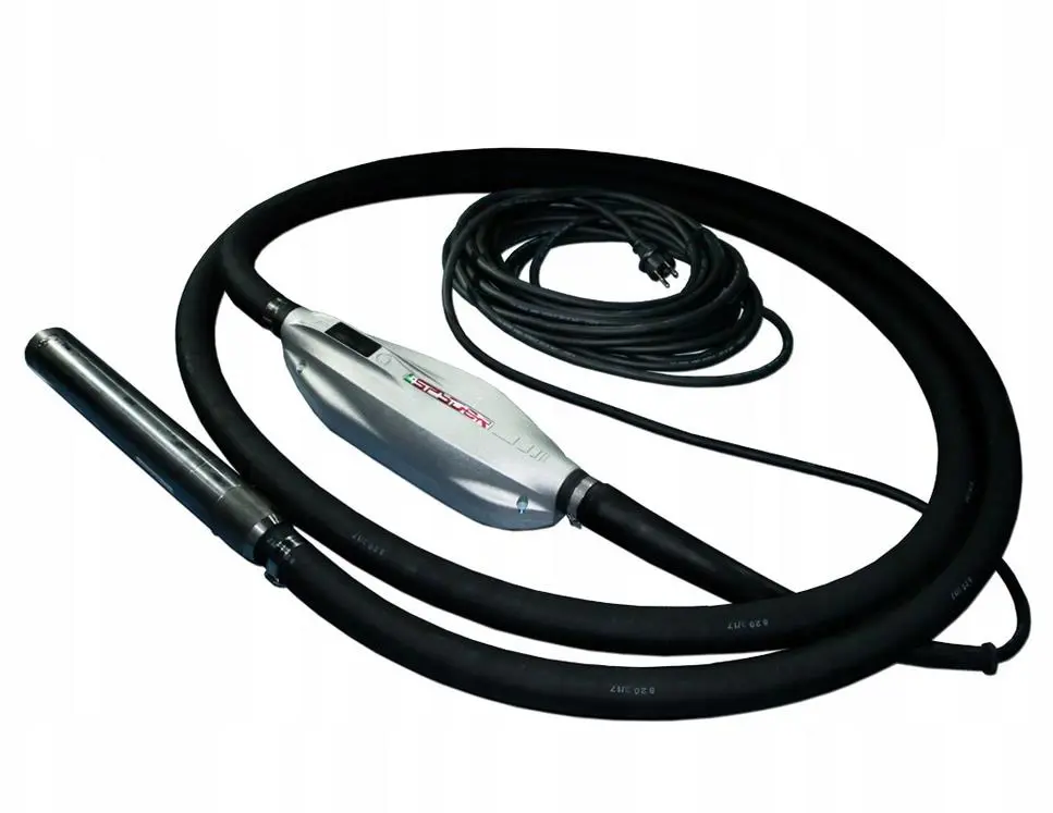 Hight frequency concrete vibrator with integrated shaft, 230V
